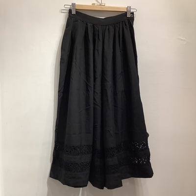 Tricot cdg black wool wide pants