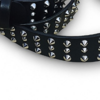 3 row studded design for men with silver cone studs - Thumbnail 2