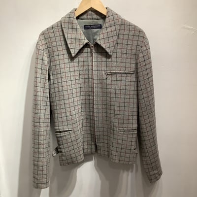 Keita maruyama tokyo paris plaid wool zip up jacket