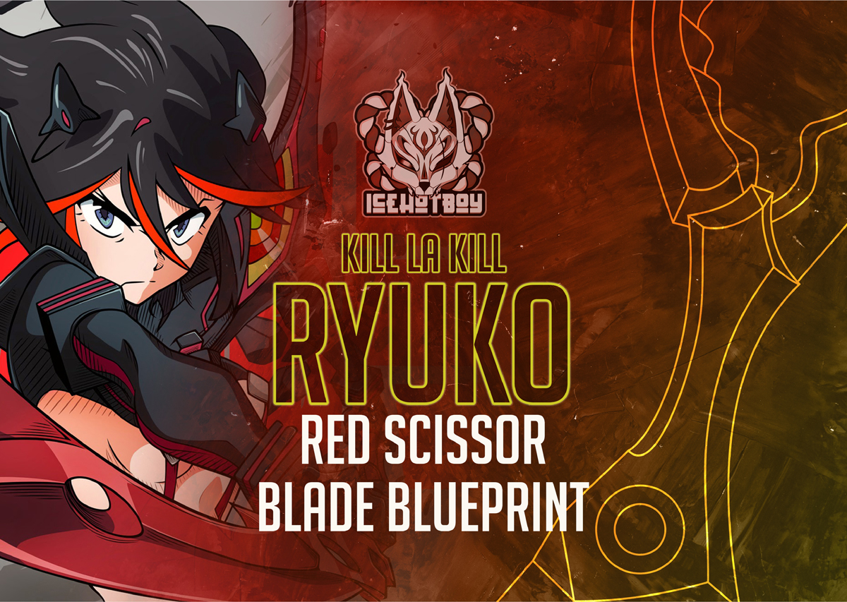Red Scissor Blade / Kill la Kill Blueprint on Storenvy