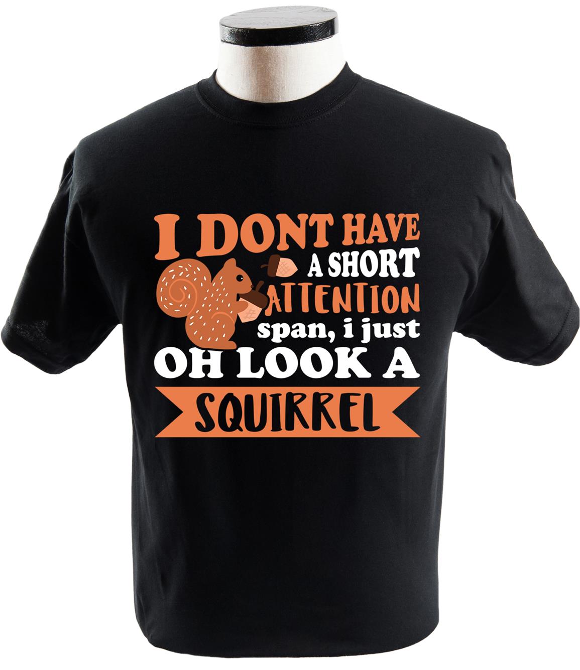 Squirrel Pun Short Attention Span Oh Look A Squirrel on Storenvy