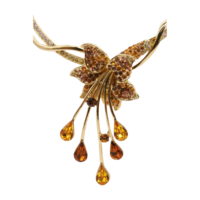 Women Gold Metal Boot Chain Lily Flower Shoe Charm Bling Western Fashion Jewelry  - Thumbnail 6
