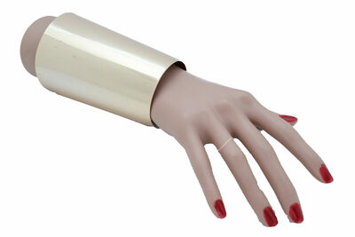 Dazzling Women Gold Long Metal Wide Cuff Bracelet Fashion Jewelry Current Style 