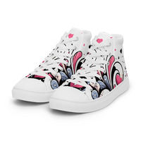 Womens high top canvas shoes 1 - Thumbnail 1
