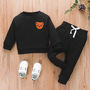 Baby Toddler Boys Embroidered Teddy Bear Cotton Long Sleeve Sweatshirt and Joggers FREE SHIPPING-2