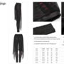 WOMEN BLACK RED GOTH BLACK FLAME LEGGINGS-1