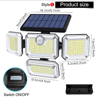 LED Super Bright Solar Lamp Lights Waterproof