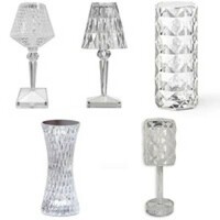 Crystal LED Cordless Table Lamp - Thumbnail 1