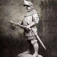 1/24 75mm Resin Model Kit English Medieval Knight Warrior Unpainted - Thumbnail 2