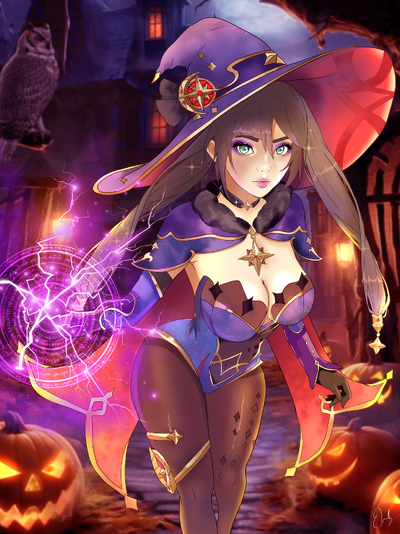 Mona ( Genshin Impact ) Print 