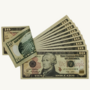 Prop dollar  200 Pieces X $10 Full print. Double sided Replica money for education ,video,movie set,TV,fun Fake Bills-2