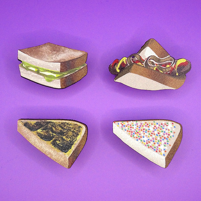 Aussie asian toast wooden pins