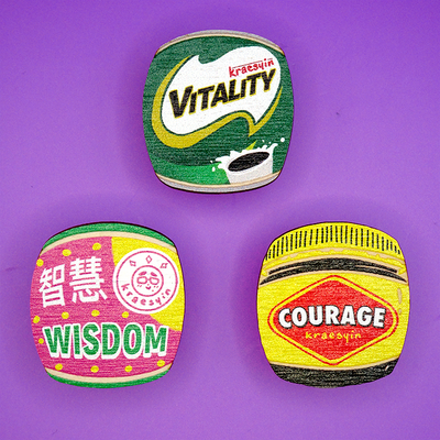 Aussie asian wooden food pins