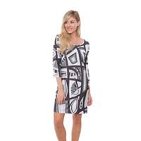 White Mark Women's Scoop Neck Mini Dress - Thumbnail 10