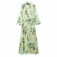 Street Style Printed Midi Dress - Thumbnail 2