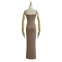 Flat-cut lace tight-fitting hip-hugging A-line long skirt - Thumbnail 1