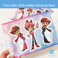 Hazbin Hotel - Alastor (Acrylic Shiny Keychain) - Thumbnail 5