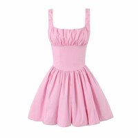 Flower Bud Suspender Dress Sweet Sexy Slim Fit Ballet Tutu - Thumbnail 2