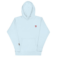 Nyvi Love Embroidery Unisex Hoodie - Thumbnail 14