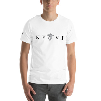 Nyvi essential unisex black font tee