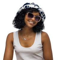 Nyvi Love Blue and White Bucket Hat copy - Thumbnail 1