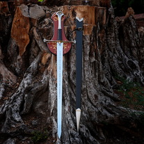Anduril Viking Sword Stainless Steel Replica, Handmade Aragorn Sword, Medieval Steel Weapon, Fantasy Sword Collectible, Viking Longsword.