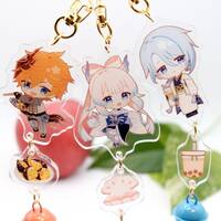 Buy 2 Get 1 FREE SALE!!!! - Genshin Impact Acrylic Keychains / Charms - Perfect for gifting - Thumbnail 2