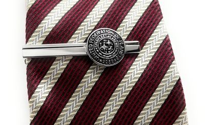 Federation of Planets Tie Bar Star Trek Silver Space Badge Crest Star Trek Cosplay SI FI Wear Tie Clip