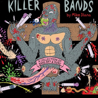 Mike diana "killer bands" book (w/poster and buttons)