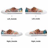 Womens Coral White Sneakers - Thumbnail 8
