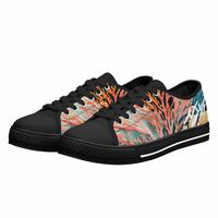 Mens Coral Black Sneakers - Thumbnail 5