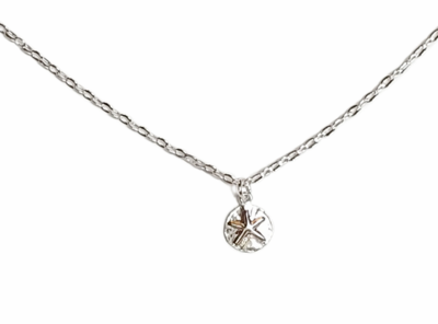 Dainty Sand Dollar Necklace for Layering