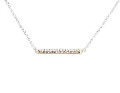 Rhinestone Bar Necklace