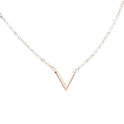 Dainty minimalist chevron necklace
