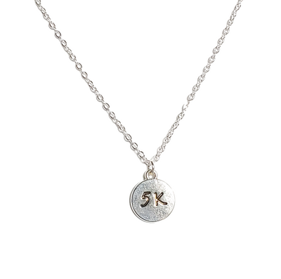 Marathon Runner's 5K Charm Necklace