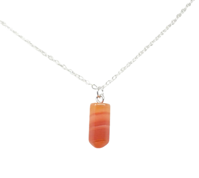 Red Agate Pendant Necklace