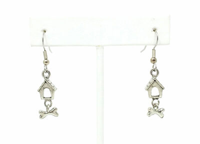 Dog House and Bone Earrings