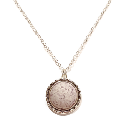 Blue Swirl Pendant Necklace