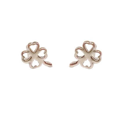 Shamrock clover stud earrings - Thumbnail 3