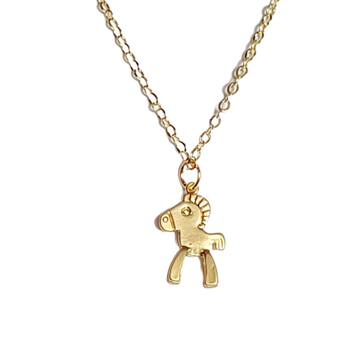 Children's Petite Dainty Horse Necklace
