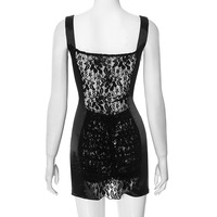 Autumn and winter pullover sling tube top lace hollow see-through backless short skirt - Thumbnail 2