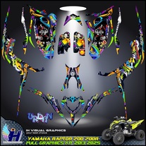 Yamaha Raptor 700 700R graphics kit 2013 2014 2017 to 2025 decals stickers atv