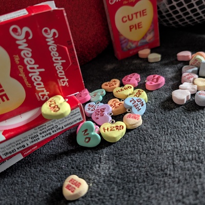 Conversation heart earrings 