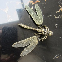 Artistic Brass Dragonfly Statue - Removable Wings, Perfect for Home Decor and Collectors (Buy 1 get 1 free) - Thumbnail 3