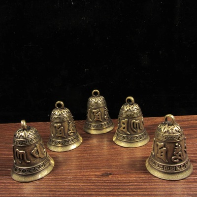 Buy 1 get 5 pics, vintage brass bells, rustic chime vtg jingle bell, brozen cow bells, dharma buddha tibetan buddhist meditation bell