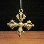 Tibetan Nepal esoteric cross Vajra pestle hangtag Buddhist products Vajra Necklace Pendant Dorje phurpa amulet-4