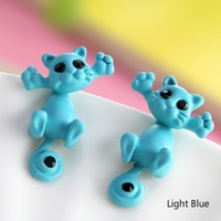 Cute Cat Stud Earrings For Women Girls Jewelry accessories - Thumbnail 1