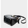 Women Genuine Leather Handbags Crocodile Pattern Handheld Cross Bag Black-4