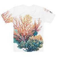 Men's Coral White t-shirt - Thumbnail 1