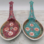 Vintage Big Spoon, Vintage Chinese Porcelain Large Soup Spoon, Hand Painted Asian Spoon, Mun Shou Spoon-1